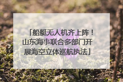 船艇无人机齐上阵！山东海事联合多部门开展海空立体巡航执法